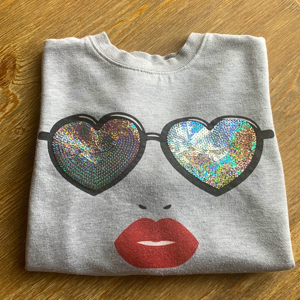 Mighty Fine Cropped Juniors Sweatshirt (XS)